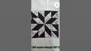 Half square triangle quilt /star pattern
