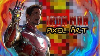 🔥🔥PIXEL ART OF IRON MAN🔥🔥