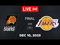 NBA LIVE! Los Angeles Lakers vs Phoenix Suns December 10, 2025 | 2025 NBA Season Live 2K