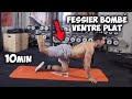 Fessier bombé et ventre plat en 10min (exercice maison)