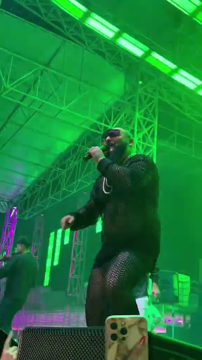 Dani Mocanu imbracat în rochie la concert