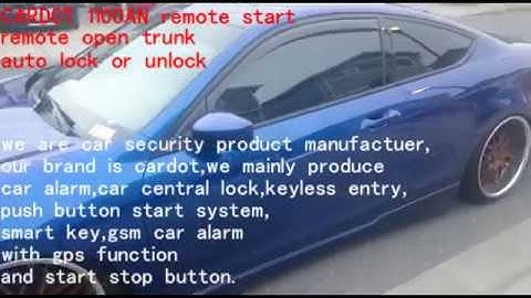 cardot smart car security engine start stop system passive keyless entry