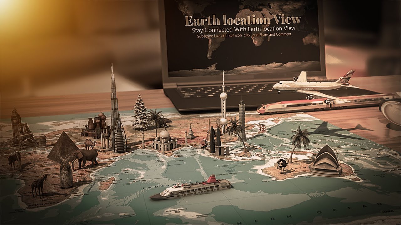 Earth Location View Youtube Channel Logo | After Effects Graphics Animation | Logo intro 2022