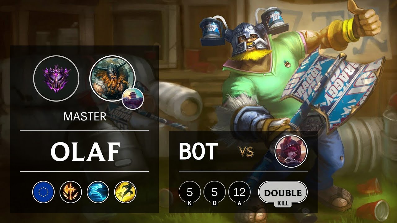 Olaf Bot vs Xayah - EUW Master Patch 9.24