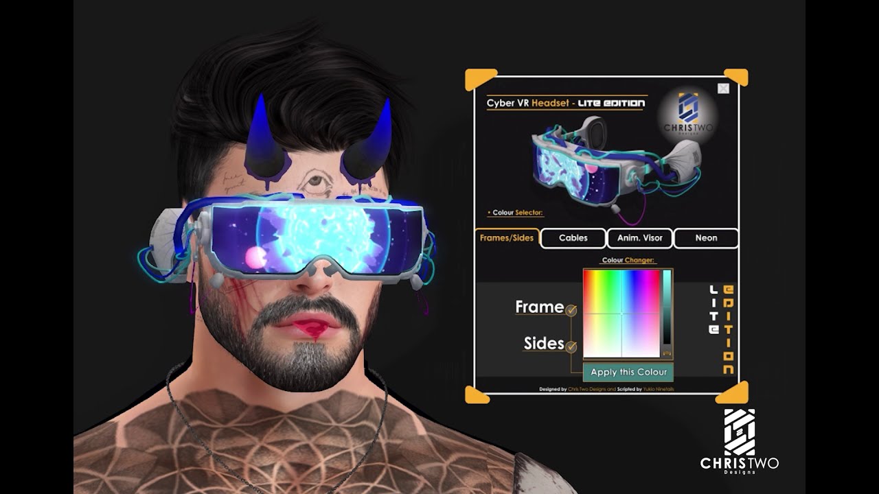 Cyber VR Headset - Lite Edition - [Chris Two Designs] on Second Life
