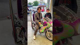 【魔改造単車発見】小さすぎるバブが爆音すぎてかっこよすぎた❗️#旧車會 #暴走族 #バブ #ツーリング #ばんちゃんねる