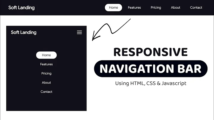 Create a Responsive Navbar - HTML & CSS Tutorial