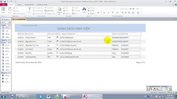 Hướng dẫn tạo Report access 2010