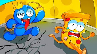 Blue is Hungry - Rainbow Friends (Mukbang Animation)