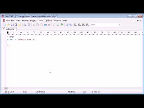 Beginner PHP Tutorial   16   Variables ‏