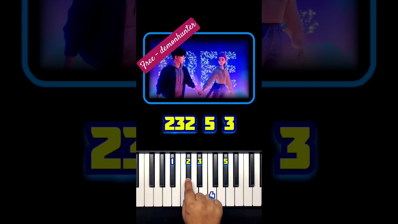 Free – KPop Demon Hunters Piano Tutorial 🎹 Easy & Emotional Version #free #kpop #demonhunters #piano