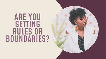 Differences between rules and boundaries