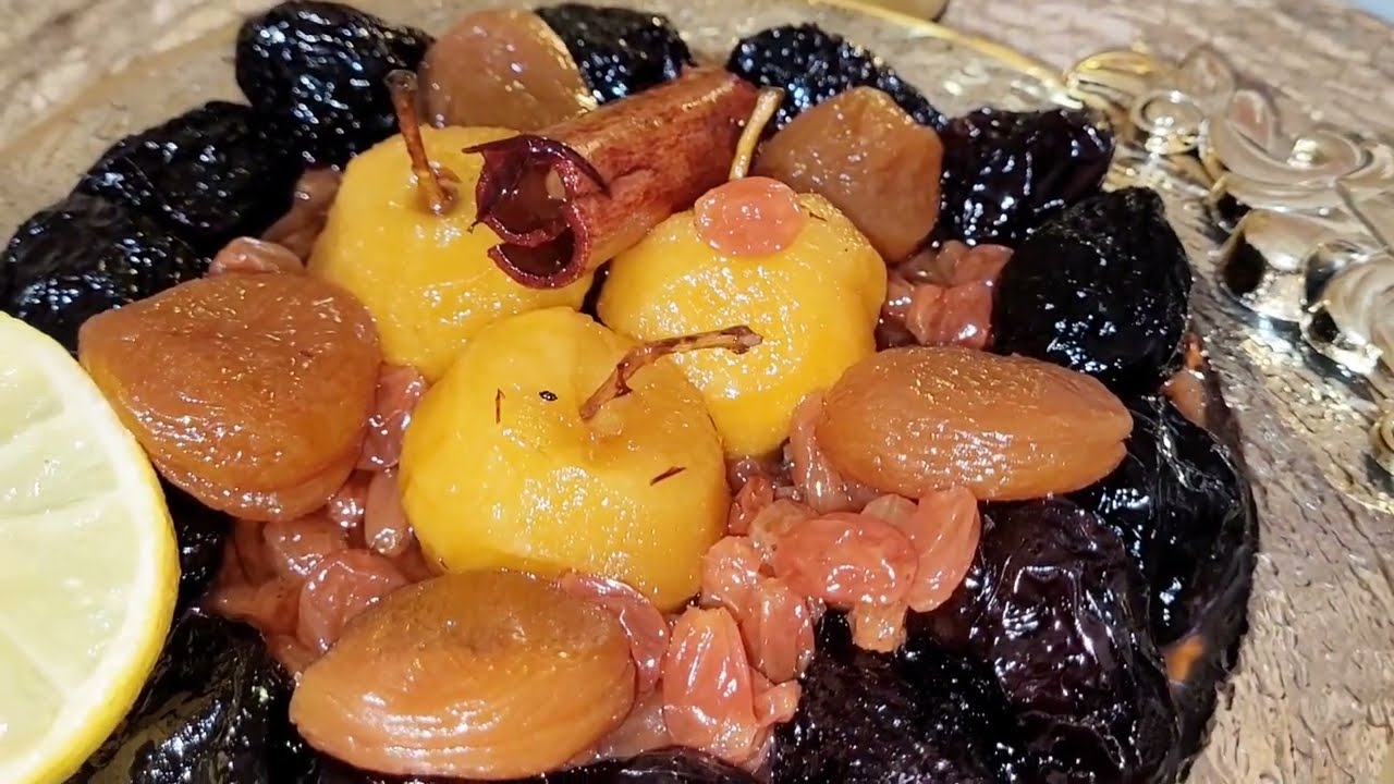 الوصفة الي تكون حاضرة في اول رمضان 🌙#طاجين_الحلو  بدون لحم بمقادير مظبوطة مرقة صافية ذهب 