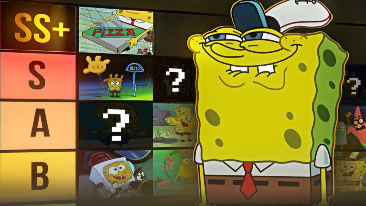 ТІР-ЛИСТ ВСІХ СЕРІЙ ГУБКИ БОБА | 1 СЕЗОН (1 частина)