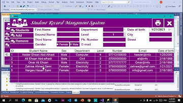Student record management system using vb.net and entity framework