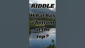 What has a bottom at the top? #brainteasers