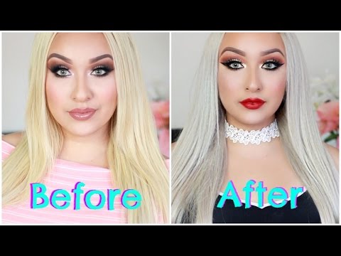 How To Transform Your Hair Extension | From Blonde To Silver/White