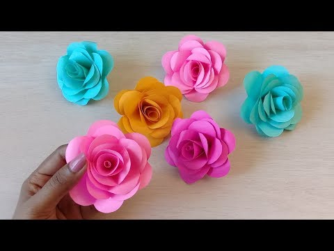 How to make Realistic, Easy paper Roses | Paper flower DIY| Rose flower