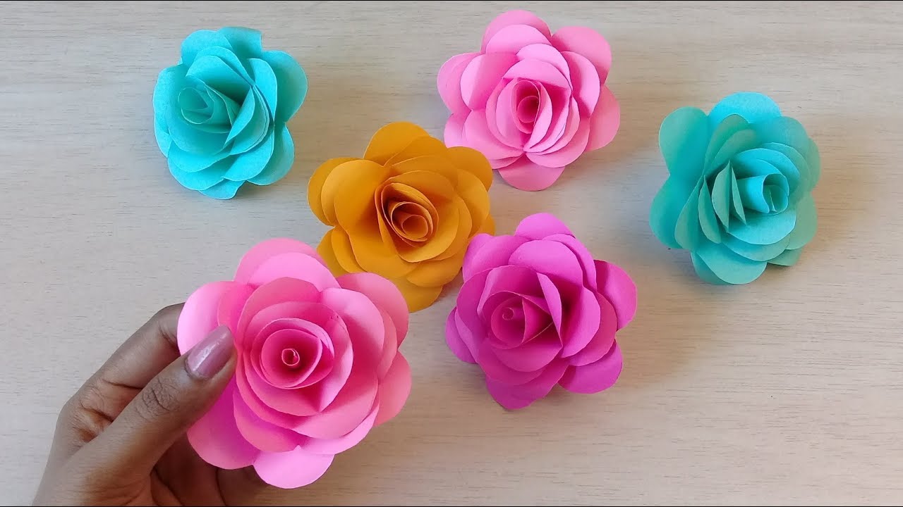 DIY Realistic Paper Rose Bouquet - My Simple Trick for Unique Flowers