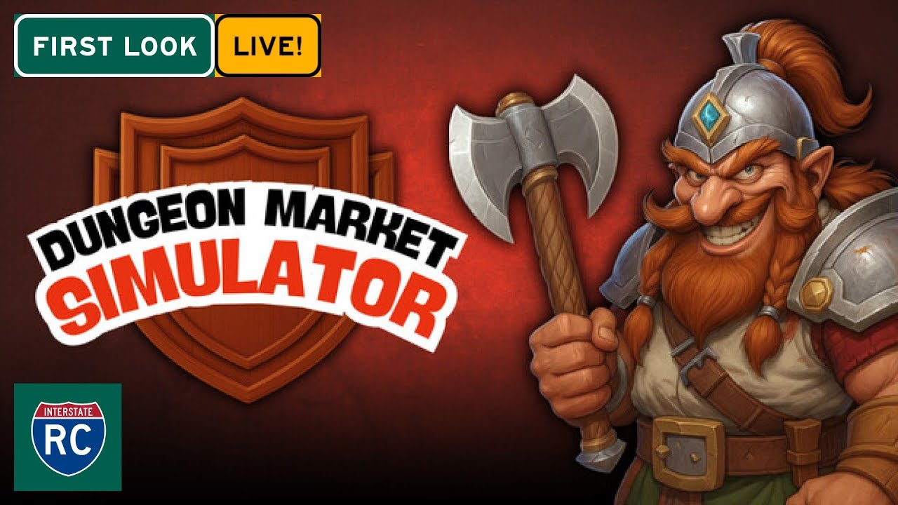 Dungeon Market Simulator First Look Live! - Our Medieval Market Journey Begins!  Episode 1