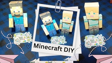 DIY / Minecraft / Steve / How to make / Steve Character with cardboard / paper craft ideas