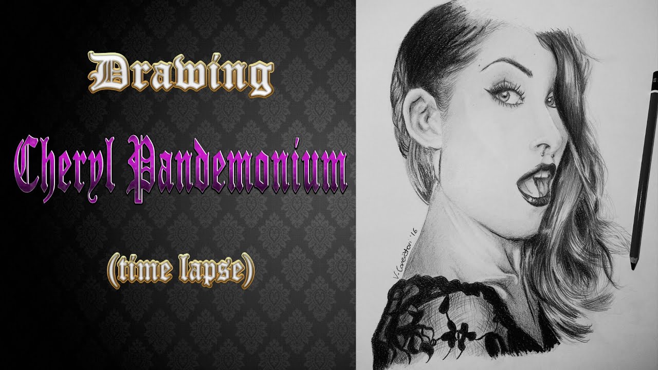 DRAWING CHERYL PANDEMONIUM (time lapse)