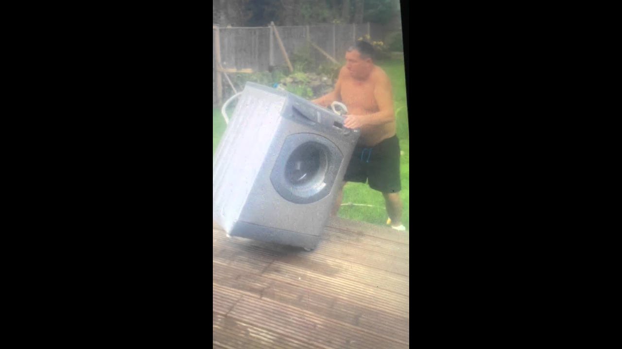 How not to lift a washing machine YouTube