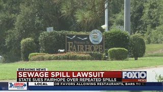 Fairhope faces legal fight over sewage spills