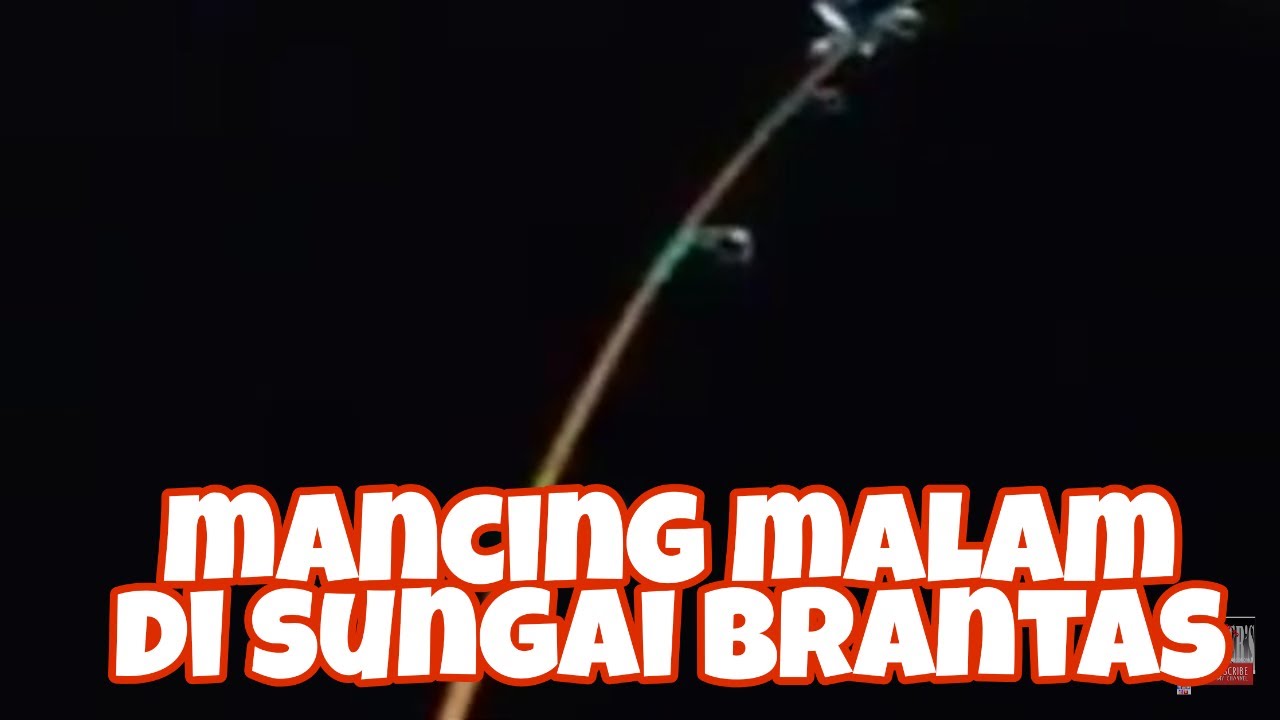 Mancing malam di sungai brantas