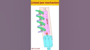Linked jaw mechanism #design #machine #mechanical #mechanism #cad