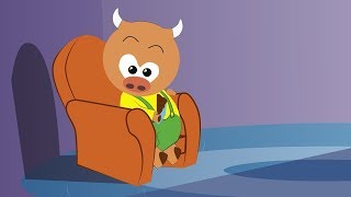 Телятко Му. Як від солодкого в телятка Му злиплась попа.