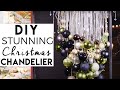 How To Make A Modern Christmas Ball Chandelier - Christmas Decorations
