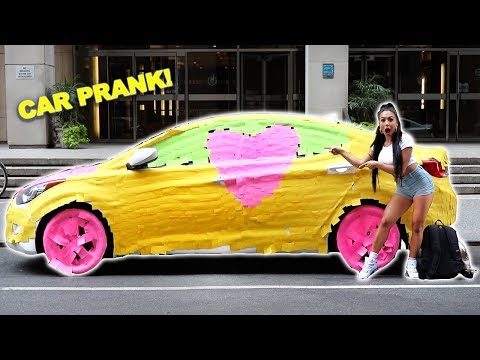 covering-my-dad's-entire-car-with-sticky-notes-|-prank-in-nyc