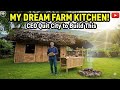 Back to the Village: Young Man Builds a Small Bamboo Kitchen for His Self-Sufficient Farm