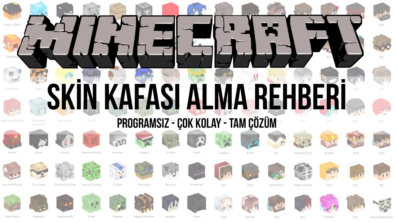 Minecraft Skin Kafasi Nasil Alinir Guncel Youtube