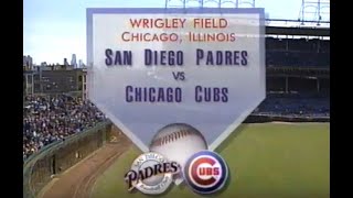 1996 Chicago Cubs vs San Diego Padres Opening Day Wrigley Field FULL GAME - Apr 1 Sandberg Returns