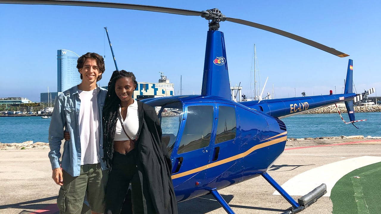 Surprise HELICOPTER RIDE for my girlfriend in Spain!