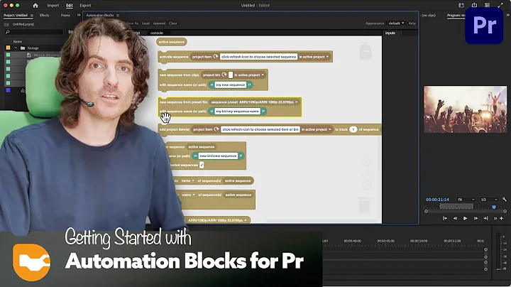 Getting Started with Automation Blocks for Premiere Pro