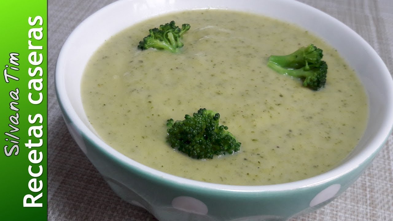 Sopa Crema De Brocoli Receta Facil Como Hacer Sopa Cremosa De Brocoli Youtube