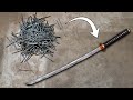 Damascus Katana from Nails.