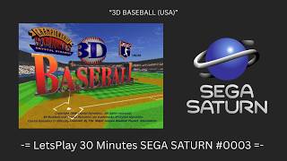 3D Baseball (USA) (Saturn / Gameplay #0003) screenshot 4