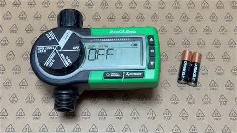 How to Replace the Batteries in a Rainbird Tap Timer
