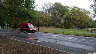 FDNY EMS Division 1 Passing By On Center Drive In Central Park, Manhattan, New York