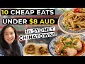 10 TASTY CHEAP EATS under $8 AUD in SYDNEY CHINATOWN! Sydney Food Vlog 2021