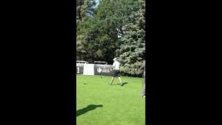 Joe Aiello tees off at the Players Cup Celebrity Pro-Am