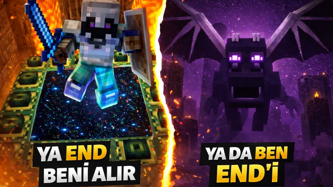 YA ENDER DRAGON BENİ ALIR YA DA BEN ENDER DRAGONU | Minecraft Hardcore SMP 6#