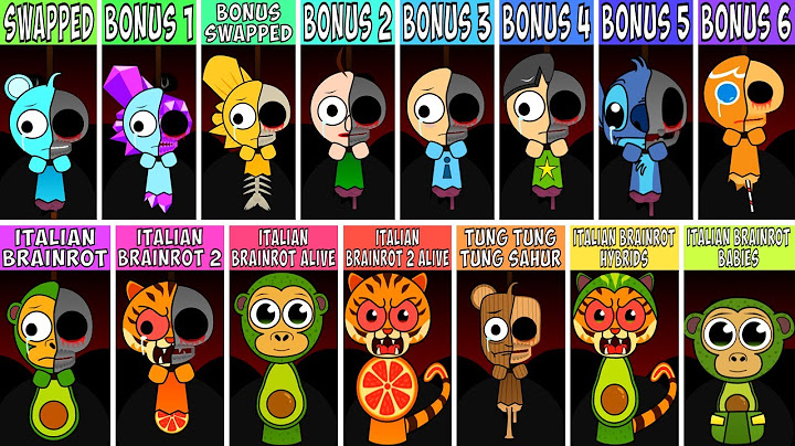 Incredibox Sprunki ALL SWAPPED BONUS Characters | All New Versions Comparison