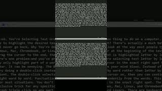 You're Selecting Text Wrong | SUBSCRIBE