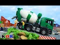 건설 차량 시멘트 믹서 트럭 세차장 놀이 장난감