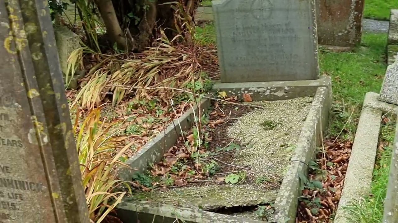 ST MABYN CEMETERY QUICK WINDY VISIT 